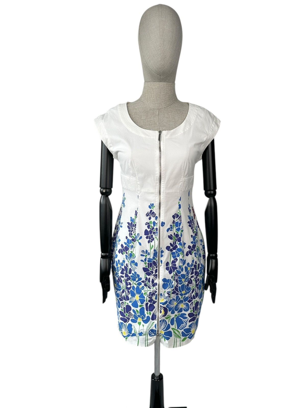 Karen Millen KAREN MILLEN Floral Print Zip Sheath Dress UK 12 Size M / US 6-8 / IT 42-44 - 1 Thumbnail