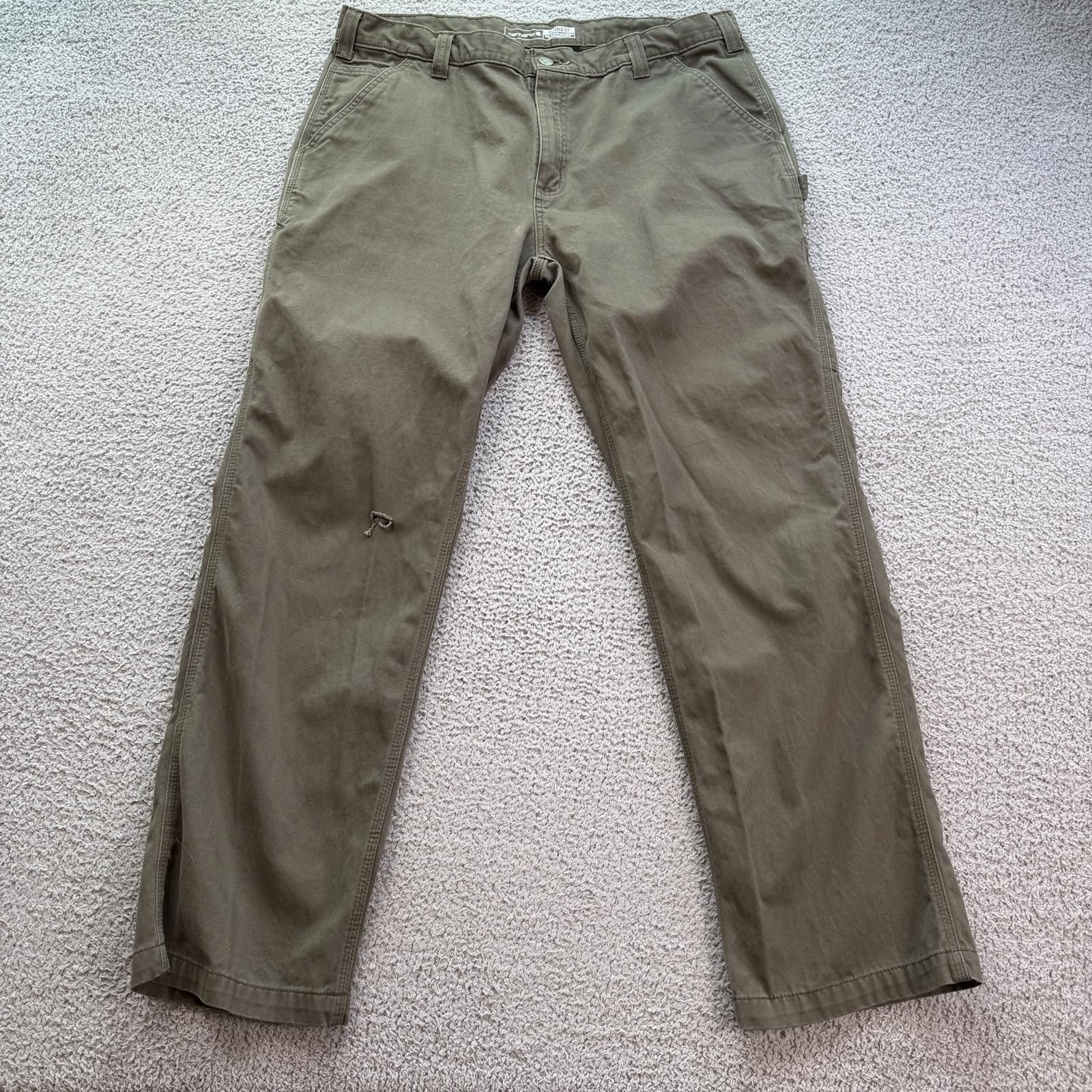 Carhartt Carhartt Relaxed Fit Twill Utility Work Pants 38x32 Gray Size US 38 / EU 54 - 1 Thumbnail