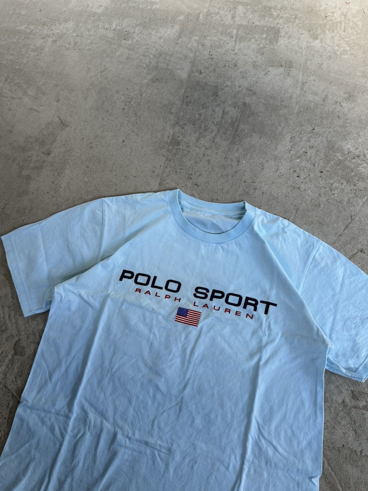 Polo Ralph Lauren VINTAGE POP CULTURE POLO SPORT BIG LOGO USA FLAG TSHIRT Size US XL / EU 56 / 4 - 3 Thumbnail