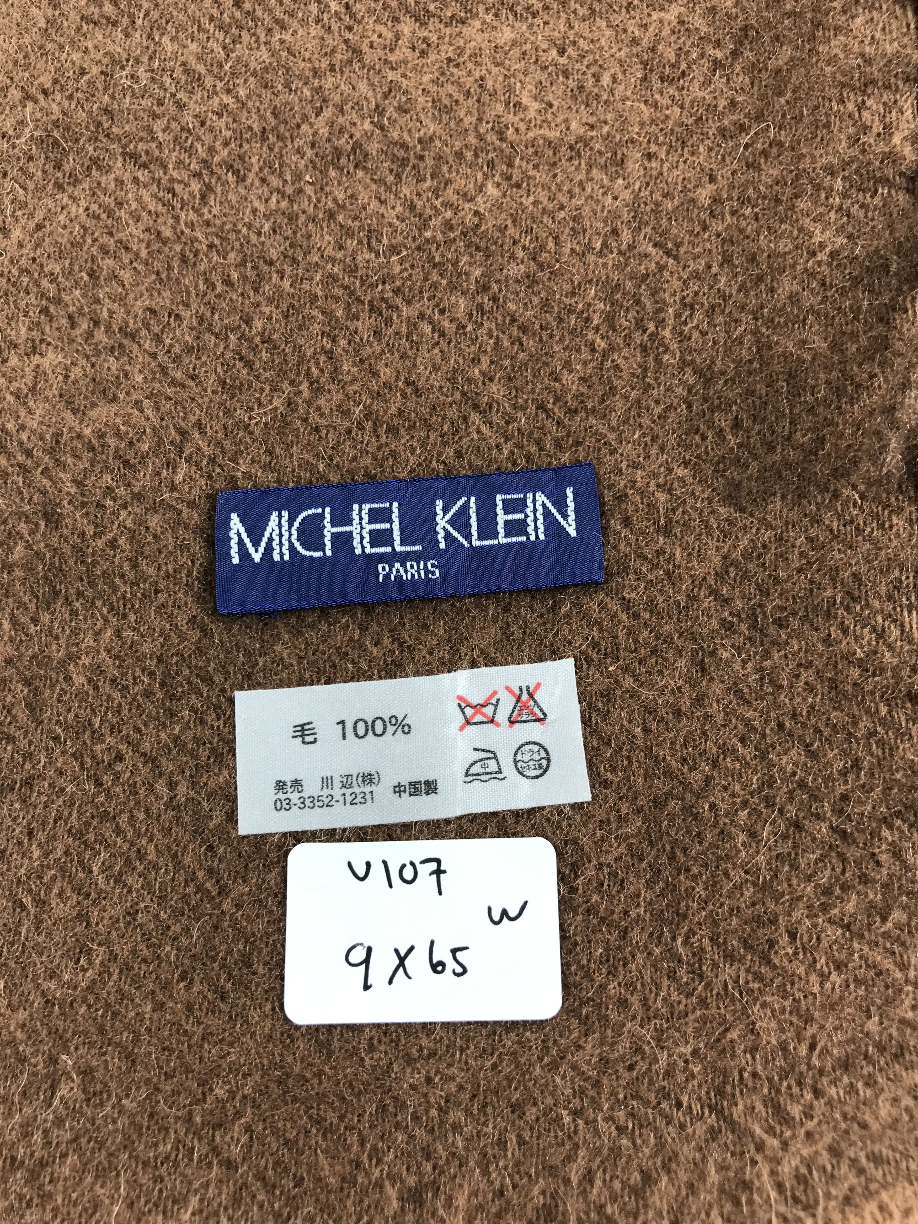 Michel Klein Michel Klein Brown Wool Scarf Muffler V107 Size ONE SIZE - 5 Thumbnail