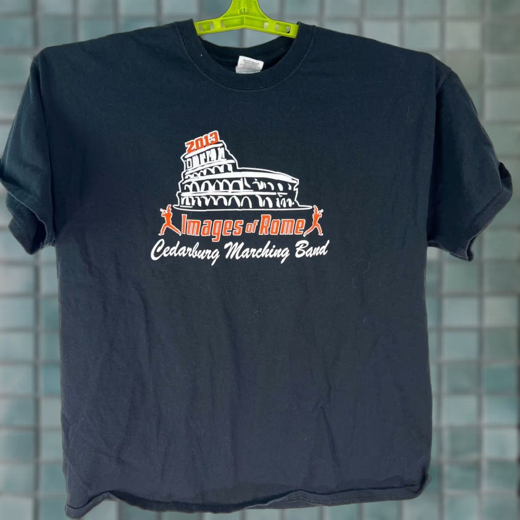 Gildan Gildan Graphic T-Shirt Cedarburg Marching Band Black Size XL Mens Regular Fit Size US XL / EU 56 / 4 - 1 Thumbnail