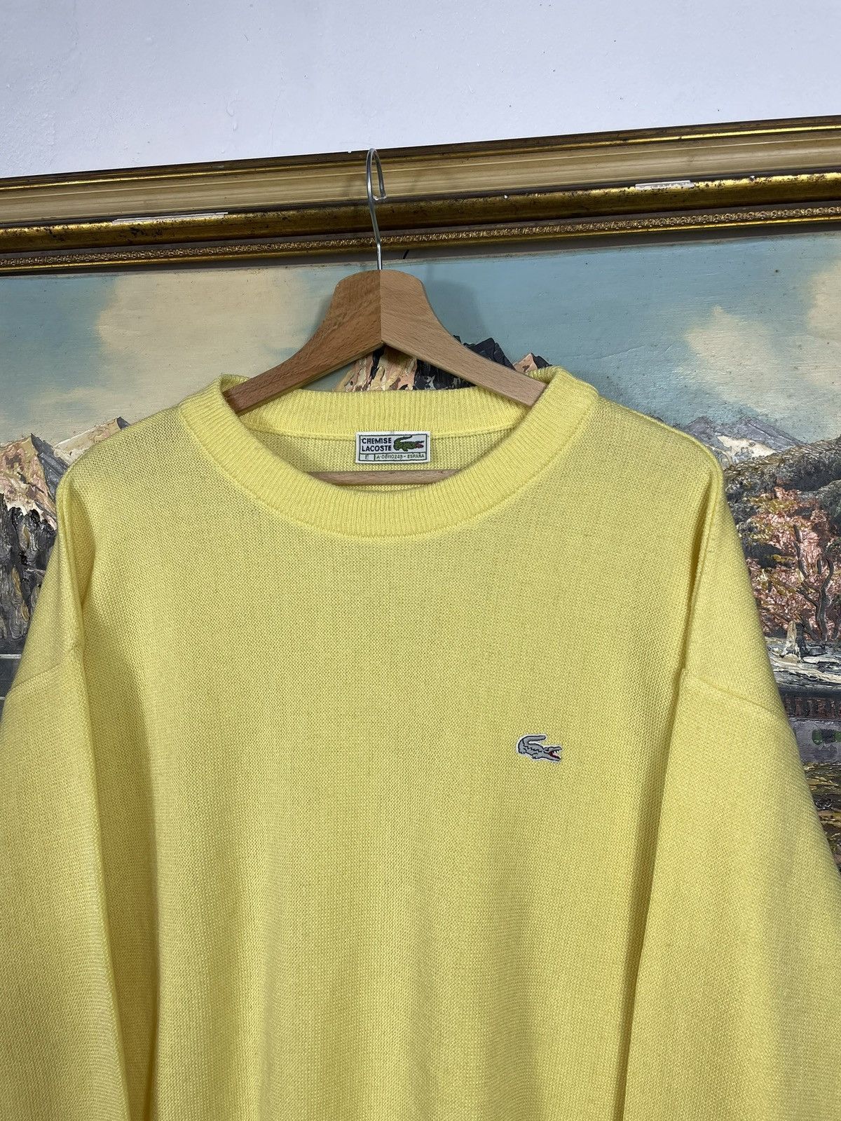Lacoste × Vintage Lacoste Retro 90s Jumper Pull Knitwear Old Money Luxury Size US XXL / EU 58 / 5 - 5 Thumbnail