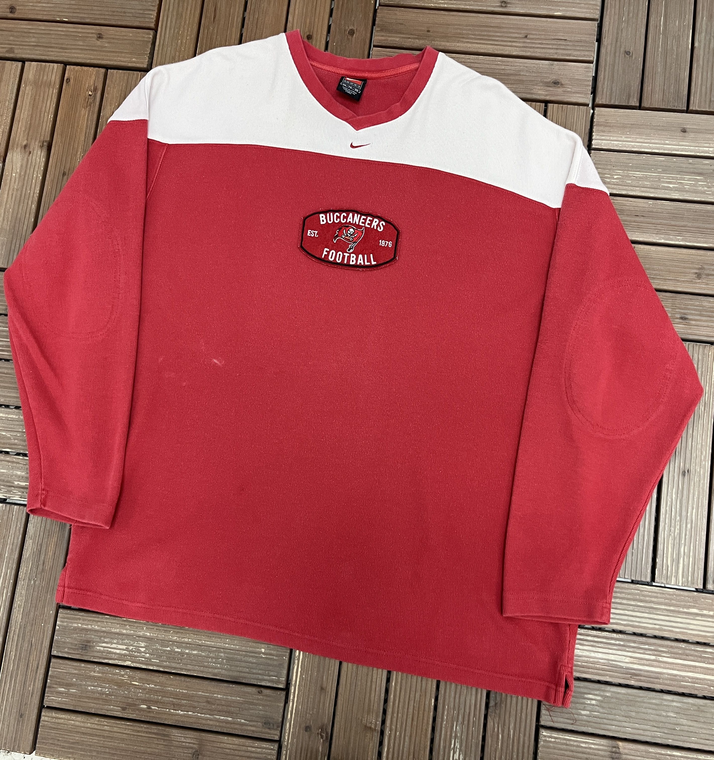Nike × Vintage Tampa Bay Buccaneers Nike Vintage Red Long Sleeve Tee Size US XL / EU 56 / 4 - 3 Thumbnail