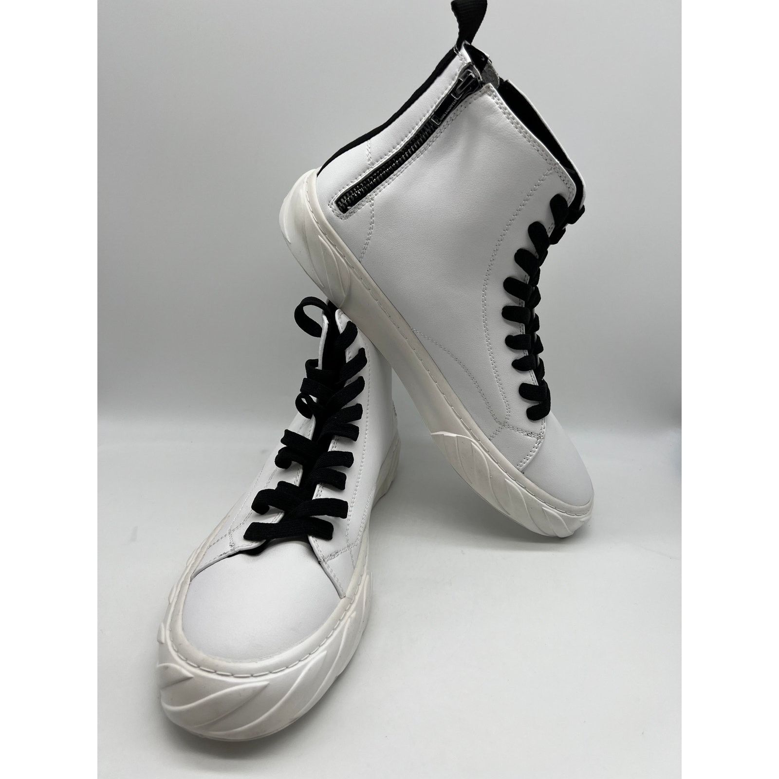 Karl Lagerfeld Karl Lagerfeld Men's Paris Sneakers High Top Heel Zip 10.5M Size US 10.5 / EU 43-44 - 5 Thumbnail