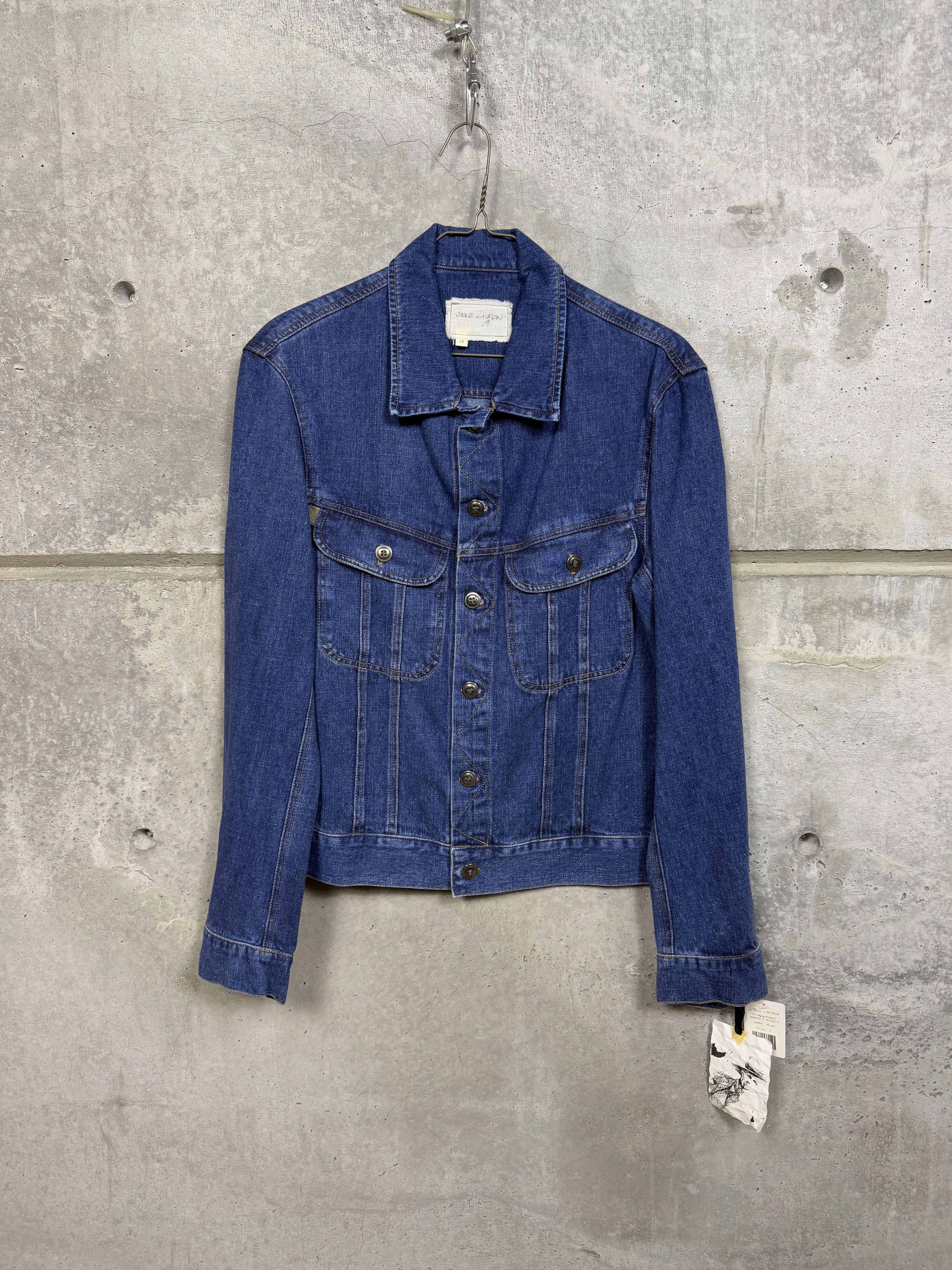 Greg Lauren Greg Lauren Stonewashed Denim Trucker Jacket Size US XL / EU 56 / 4 - 4 Thumbnail