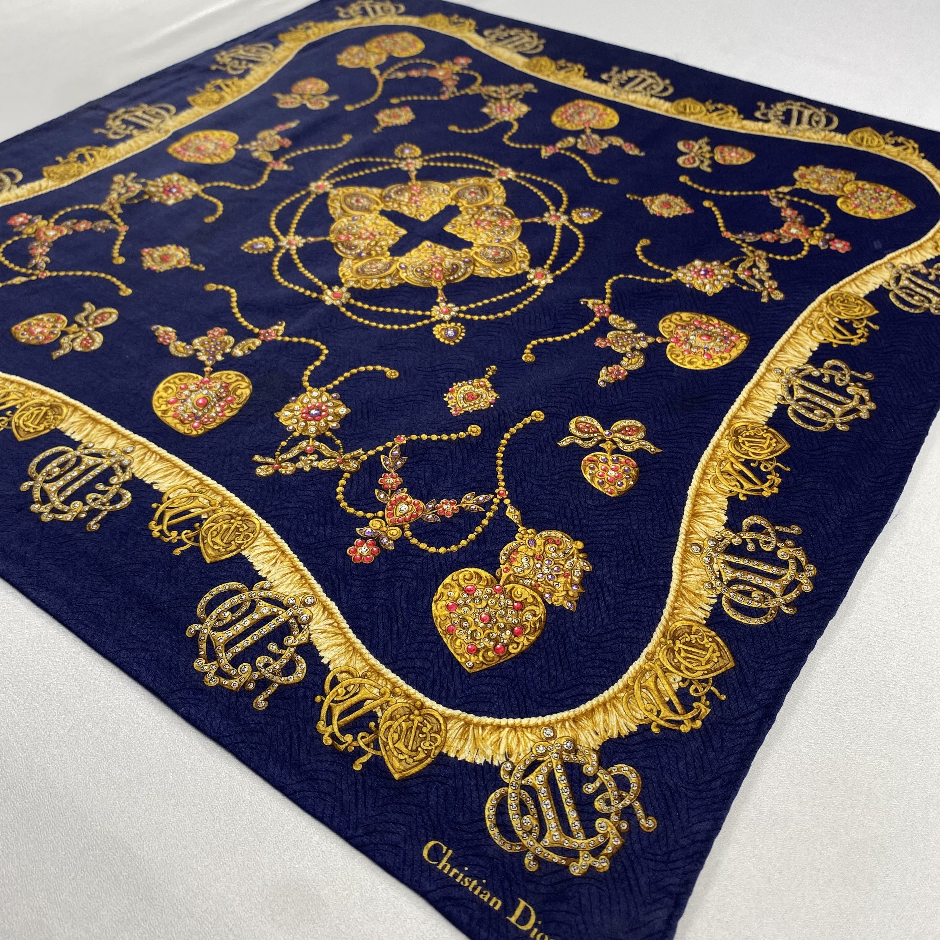 Vintage Christian Dior Monsieur Handkerchief / Neckerchief-P830 Size ONE SIZE - 2 Thumbnail