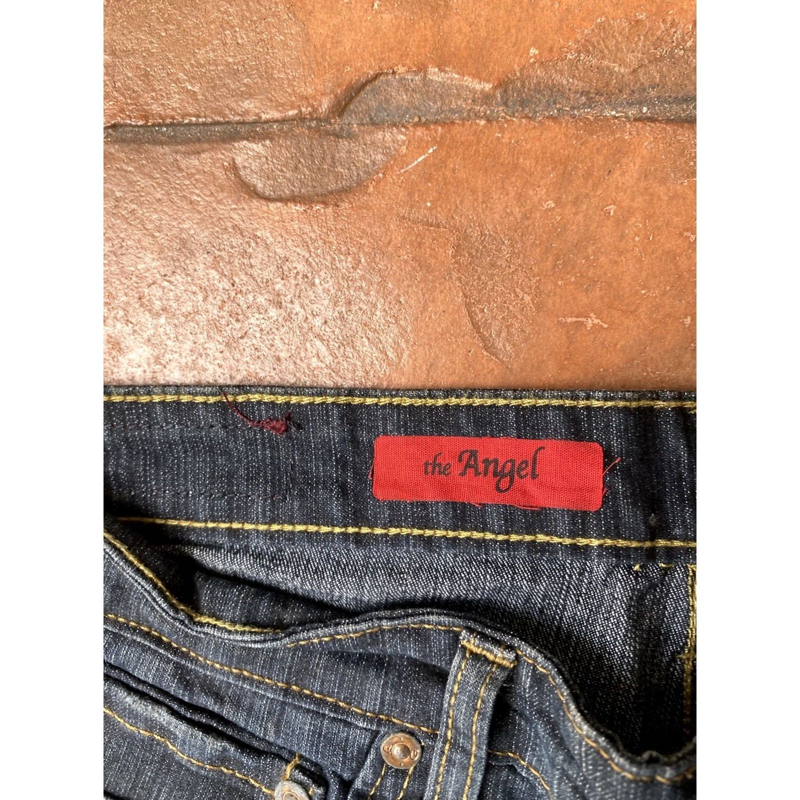 Vintage VINTAGE AG Adriano Goldschmied The Angel Dark Wash Denim Jeans Womens 28R Size 28" / US 6 / IT 42 - 2 Thumbnail