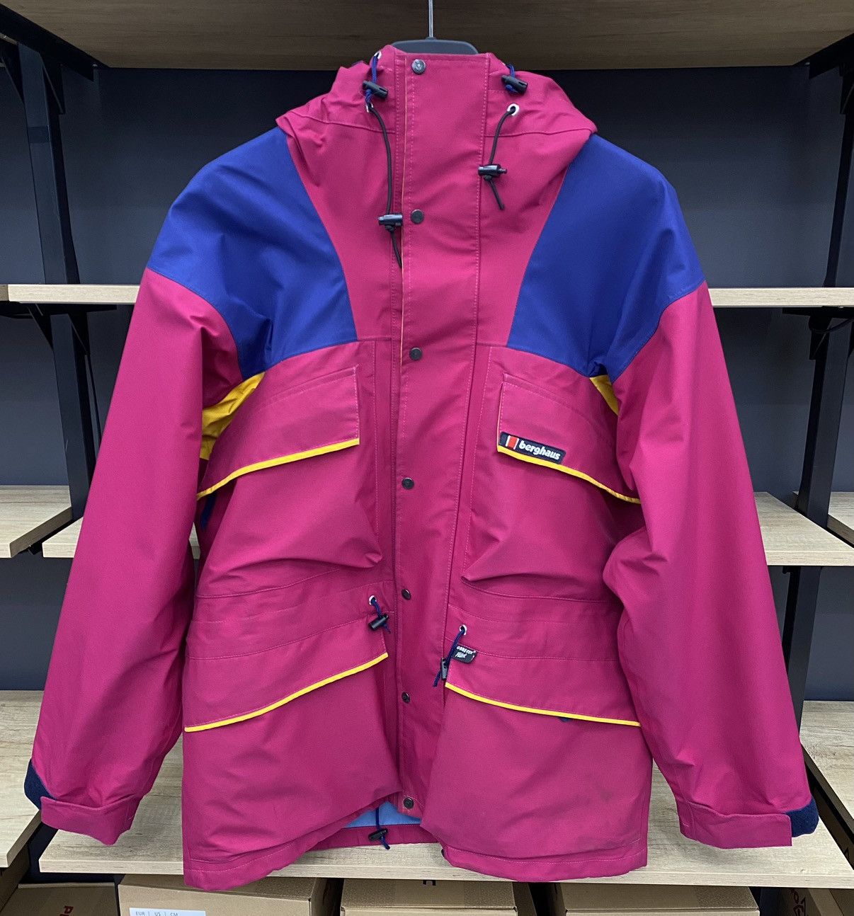 image of vintage 90's Berghaus Trango Extreme Gore Tex Jacket in Red, Men's (Size Large)
