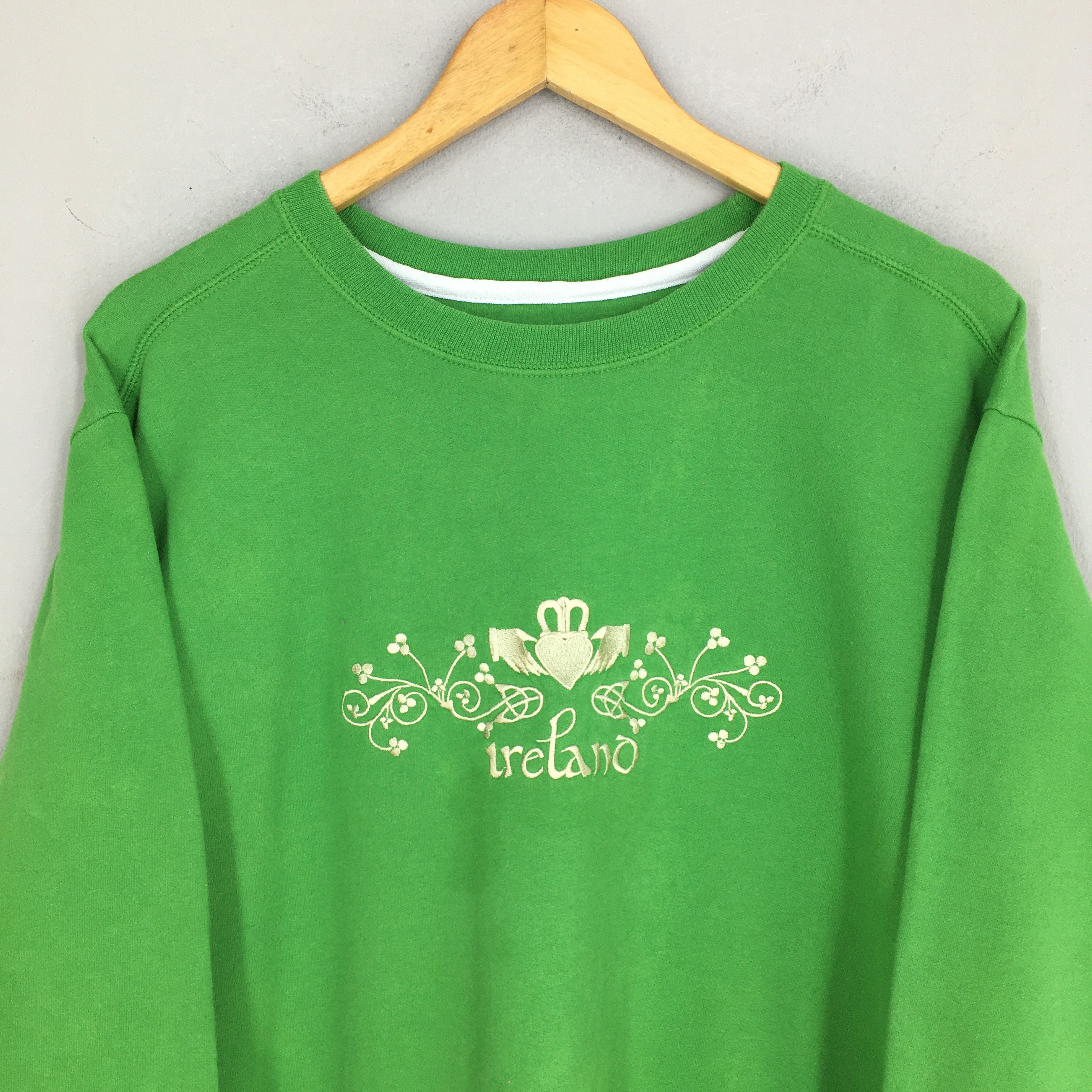 Anvil Vintage Ireland Irish Green Sweatshirts XLarge Size US XL / EU 56 / 4 - 2 Thumbnail