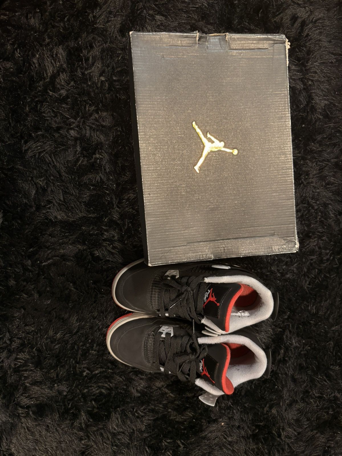 Jordan Brand Bred Jordan 4 GS Used Size 4 (2019) Size US 5.5 / IT 35.5 - 6 Thumbnail