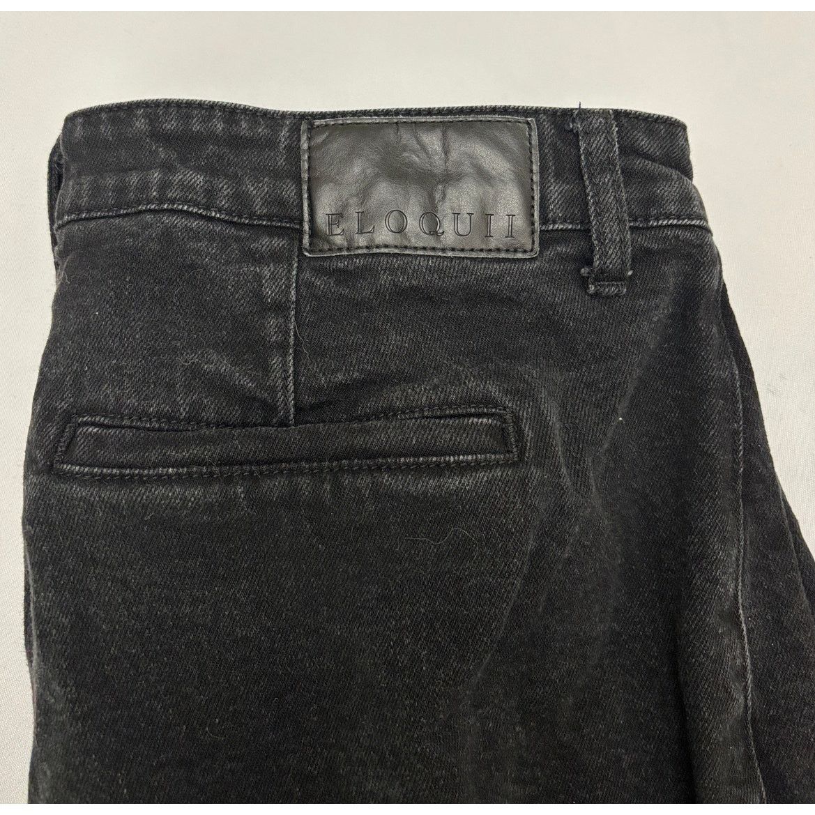 Other Size 14 | ELOQUII Women’s Wide Leg Black Denim Trouser Jeans Size 36" / US 14 / IT 50 - 3 Thumbnail