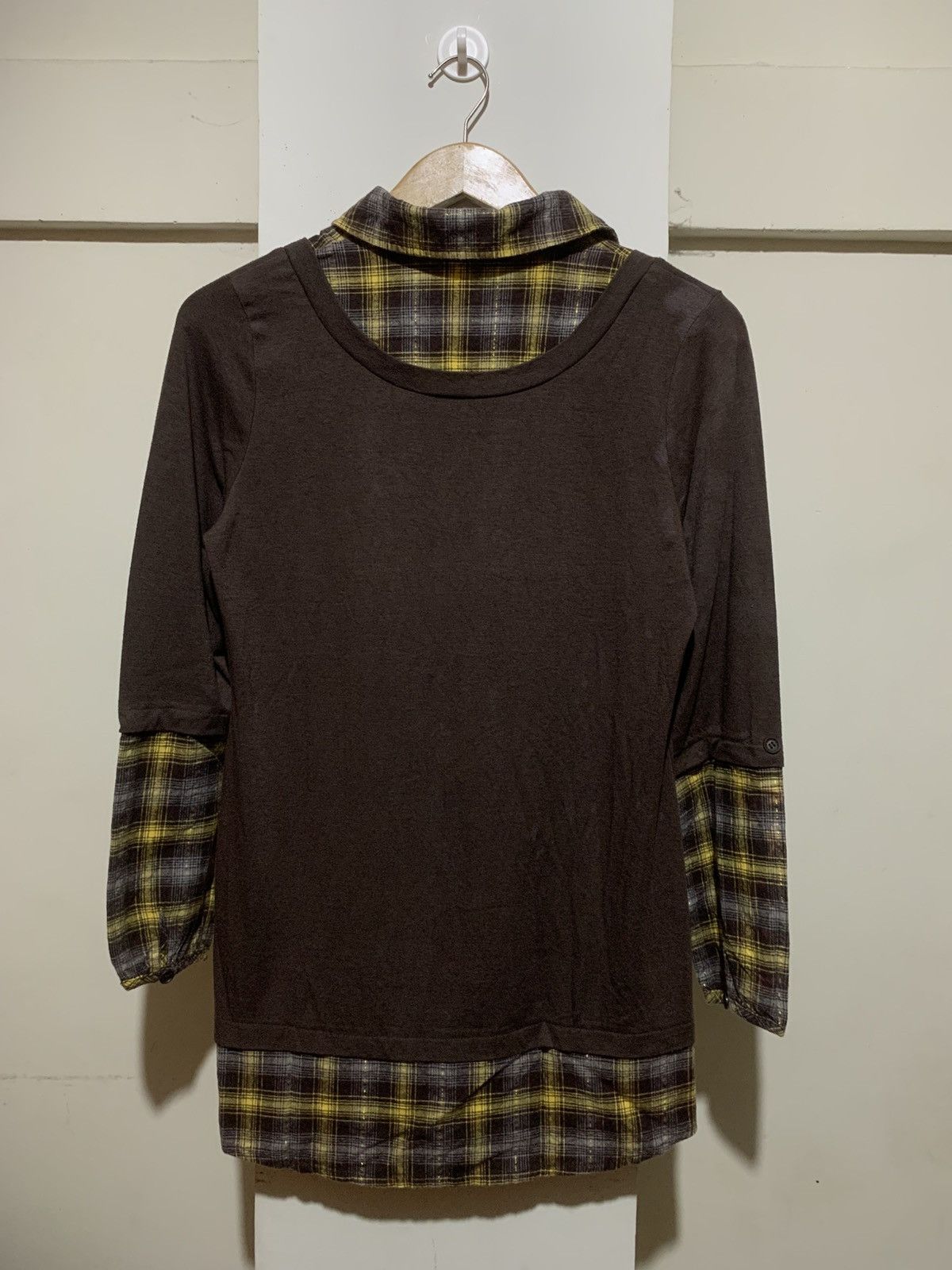 Japanese Brand Japanese Double Layer Flannel Grunge Punk Style Tee Shirt Size US L / EU 52-54 / 3 - 8 Thumbnail