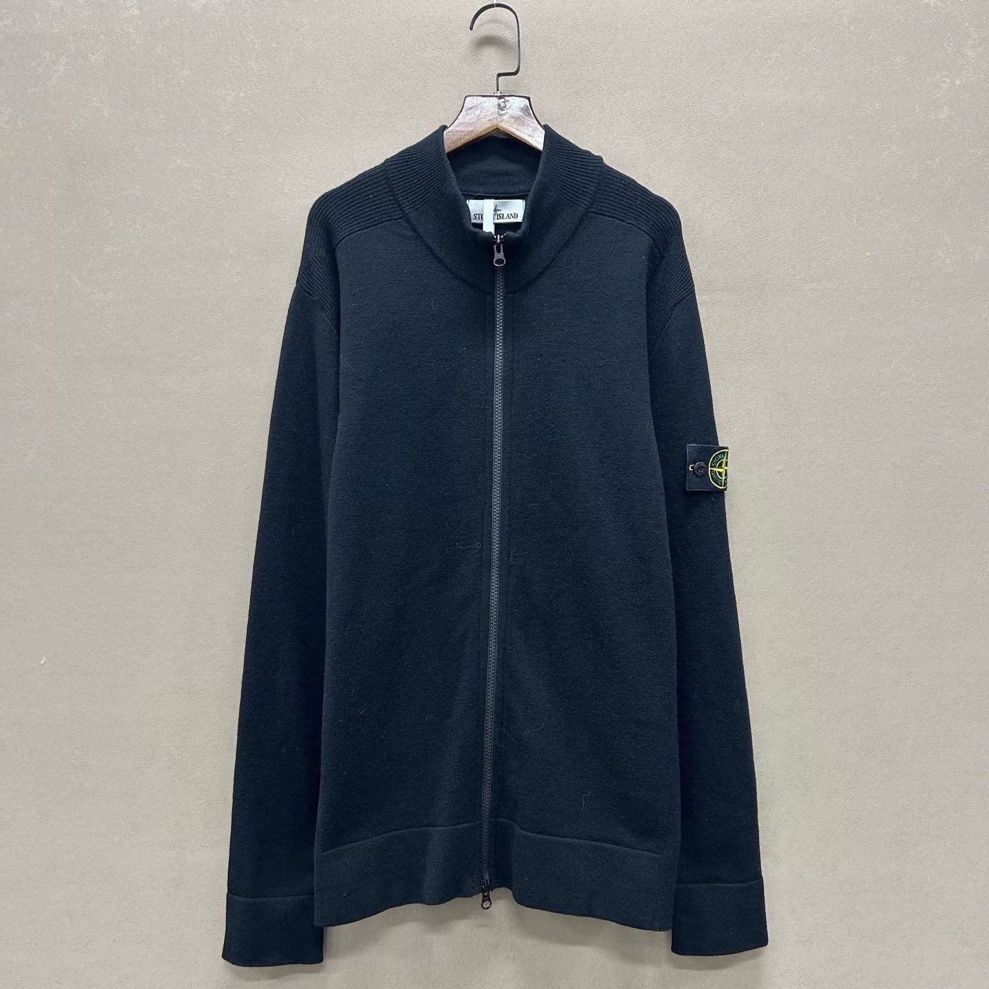 Stone Island Black Zip-Up Long Sleeve Sweatshirt Size US L / EU 52-54 / 3 - 1 Thumbnail