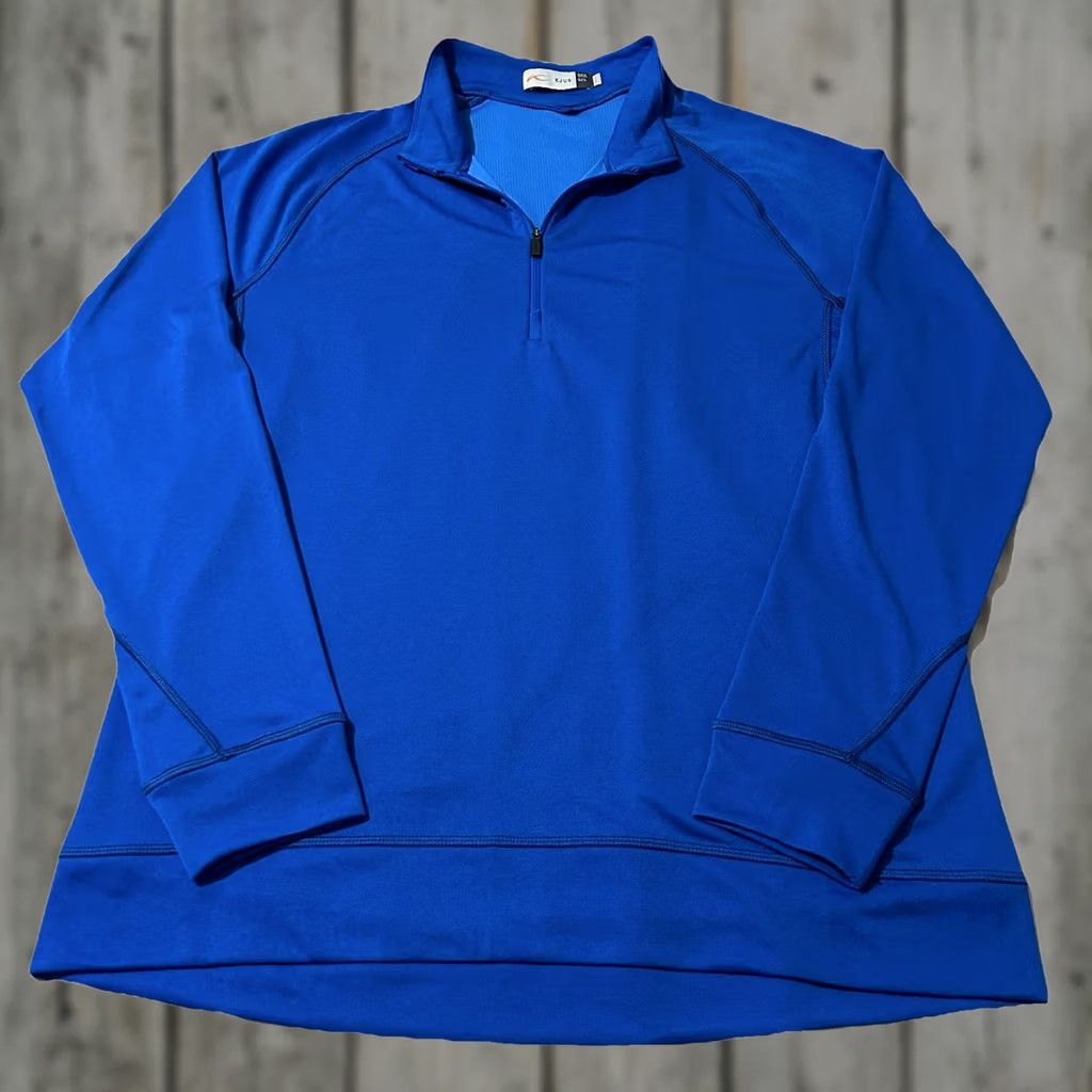 KJUS KJUS Keano Half Zip UPF50 Golf Pullover Blue Size Large Men’s L Regular Activewear Sports Shirt Size US L / EU 52-54 / 3 - 1 Thumbnail