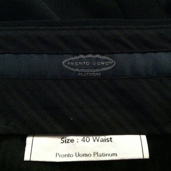 Pronto Uomo PRONTO UOMO PLATINUM MENS 100%WOOL 3PC SUIT SIZE: 48 X-LONG Size 48L - 11 Thumbnail