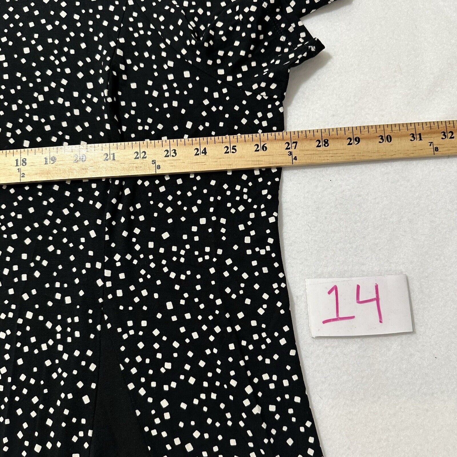 J. Jill J. Jill 3XL Wearever Collection Black White Polka Dot Blouse Size 3XL / US 20-22 - 8 Thumbnail