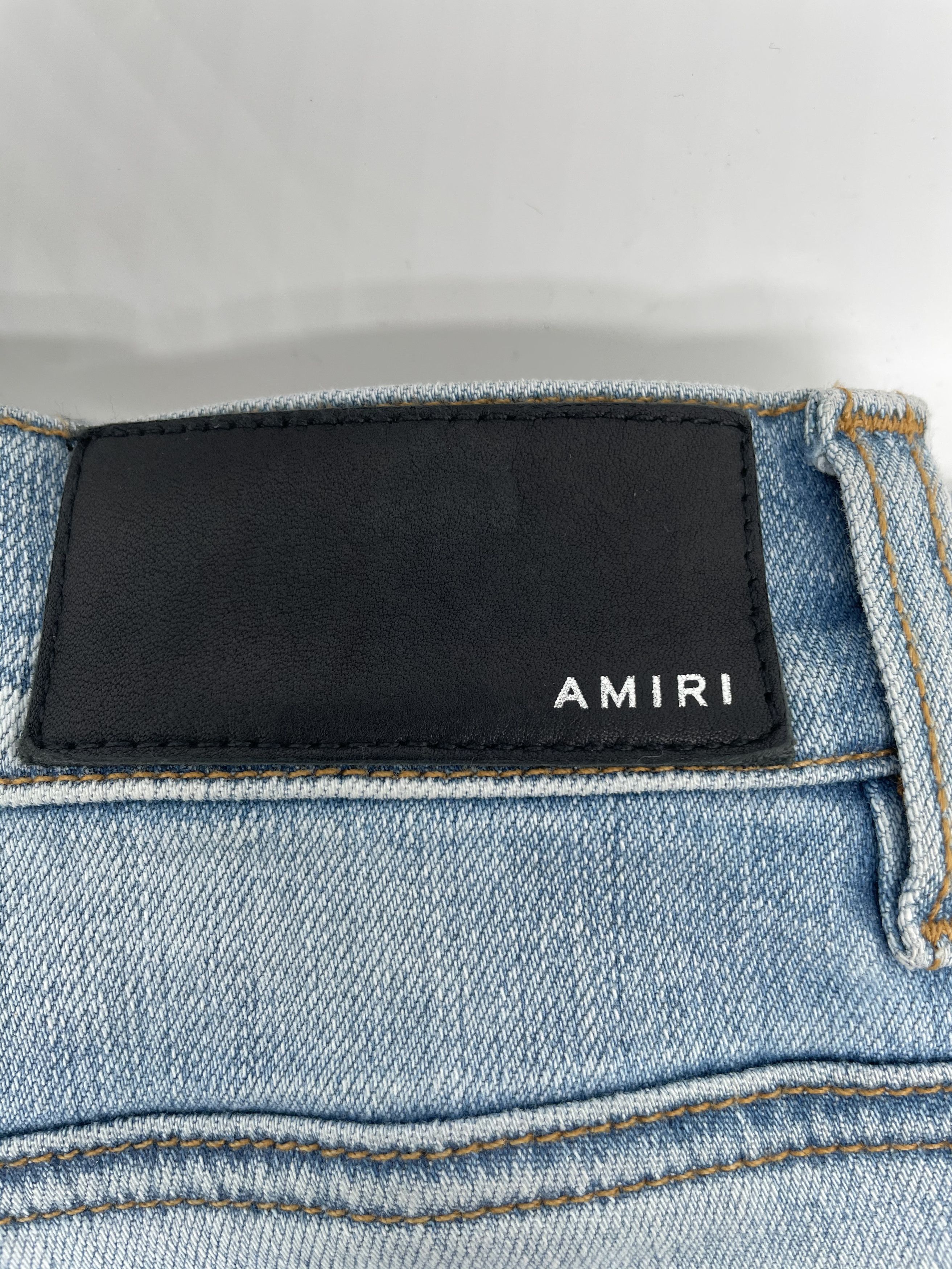 Amiri AMIRI (Zig Zag Light Indigo Jeans) Size US 34 / EU 50 - 4 Thumbnail