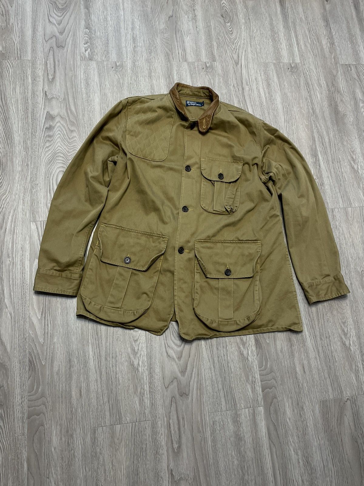 image of 90's Polo Ralph Laurent Multi Pocket Japanese Jacket in Beige, Men's (Size 2XL)