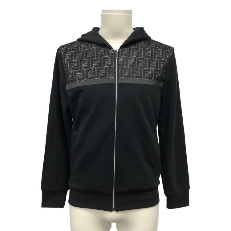 Fendi Fendi FF Mesh Zip Up Hoodie Size XS Size US XS / EU 42 / 0 - 1 Thumbnail