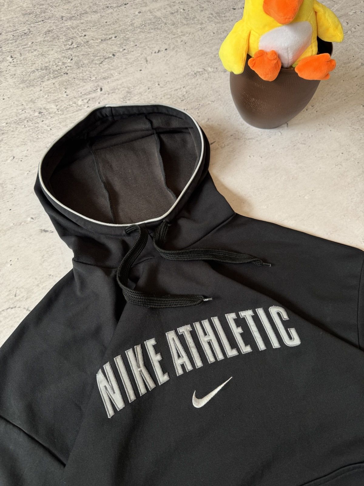 Nike × Vintage NIKE VINTAGE 00s y2k OVERSIZE BAGGY HOODIE CENTER LOGO Size US XL / EU 56 / 4 - 3 Thumbnail