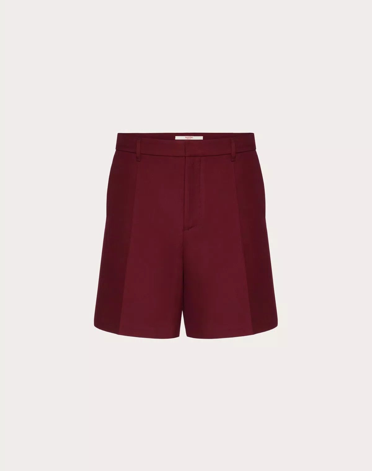 Valentino oc11z0725 Lightweight Double Cotton Shorts in Dark Red Size US 28 / EU 44 - 1 Thumbnail