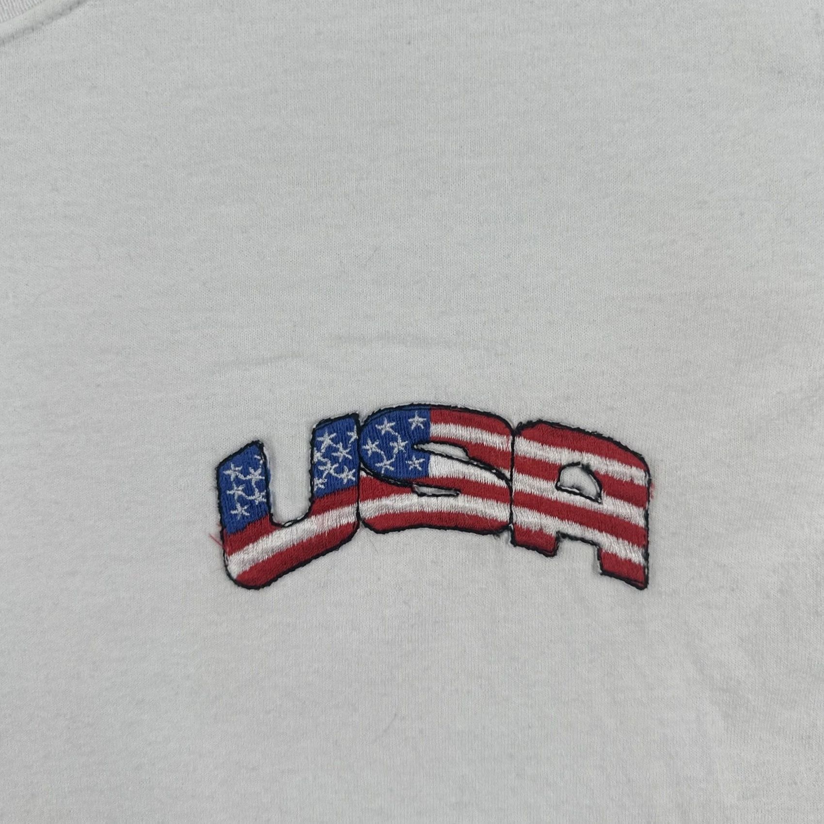 Hanes VINTAGE Hanes T Shirt Large White God Bless America 9-11-01 USA Patriotic Size US L / EU 52-54 / 3 - 7 Thumbnail