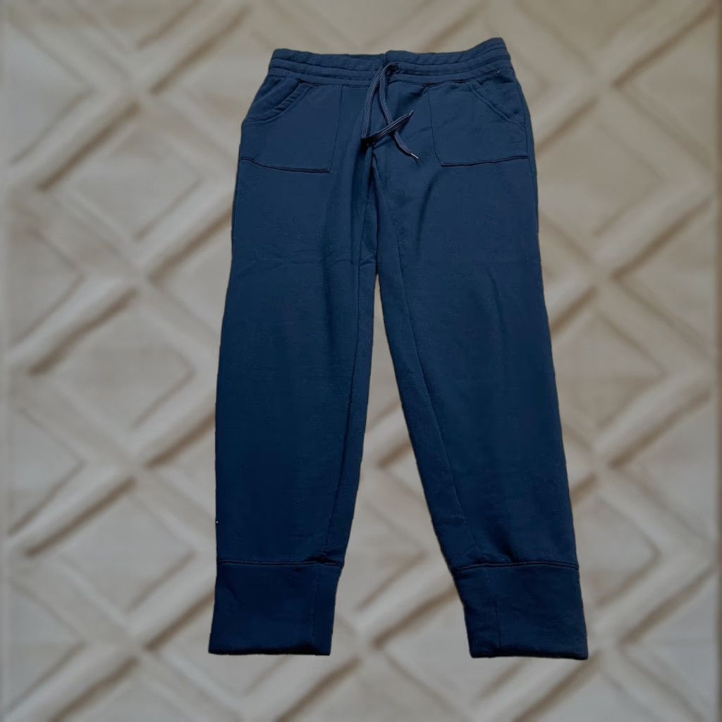 Athletic Works Athletic Works Jogger Pants Womens Small Blue Outdoor Fleece Drawstring 32x28.5 Size 28" / US 6 / IT 42 - 1 Thumbnail
