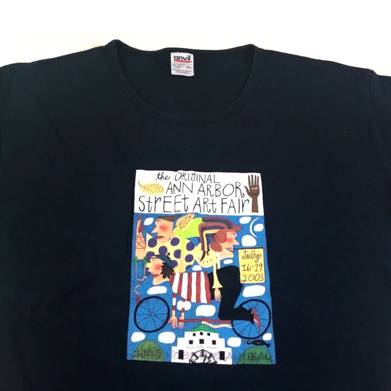 Anvil Ann Arbor Street Fair Original July 2003 T-Shirt Size XLarge Size XL / US 12-14 / IT 48-50 - 2 Thumbnail