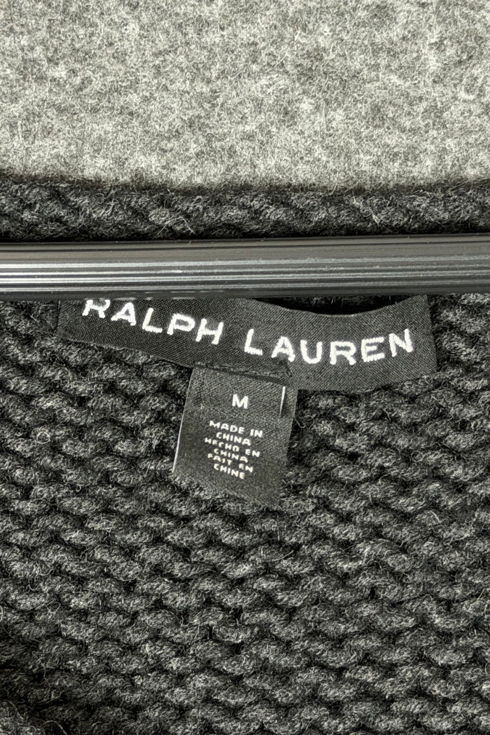 Ralph Lauren Black Label Ralph Lauren 100% Merino Wool Cropped Knit Sweater Charcoal Size M / US 6-8 / IT 42-44 - 4 Thumbnail