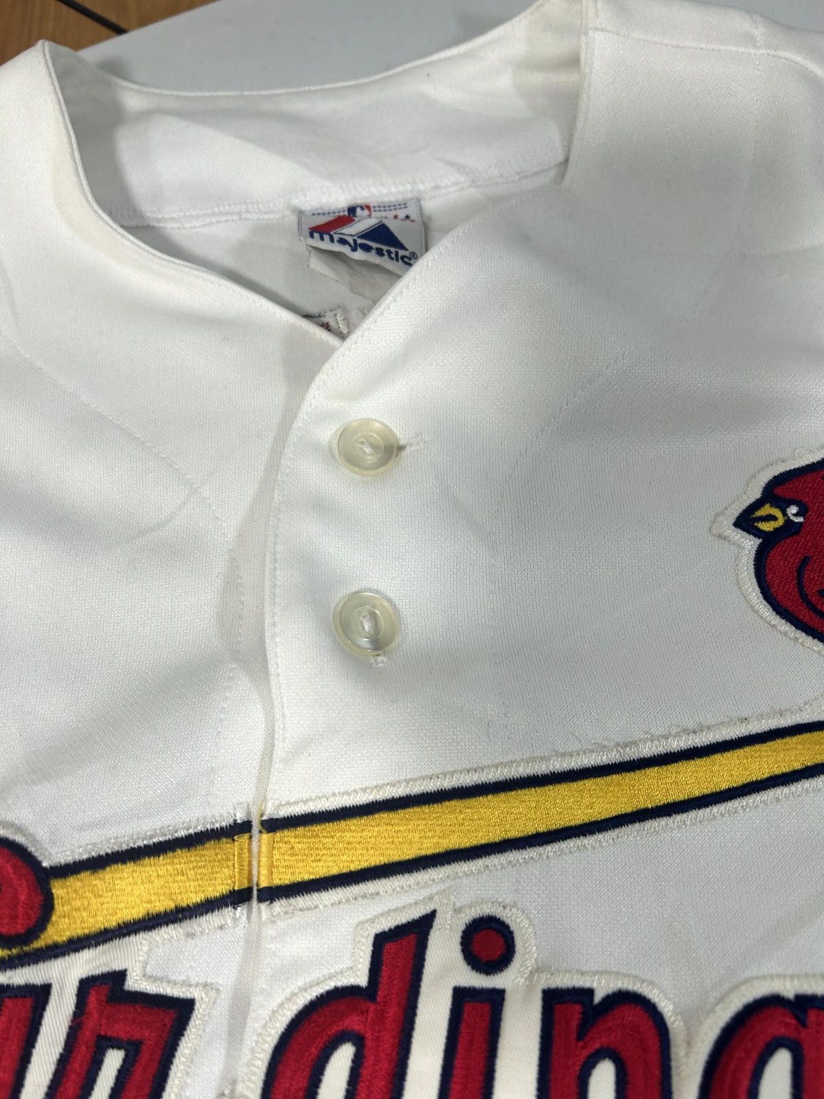 Majestic Vintage David Eckstein #22 St. Louis Cardinals MLB Baseball Size US XL / EU 56 / 4 - 3 Thumbnail