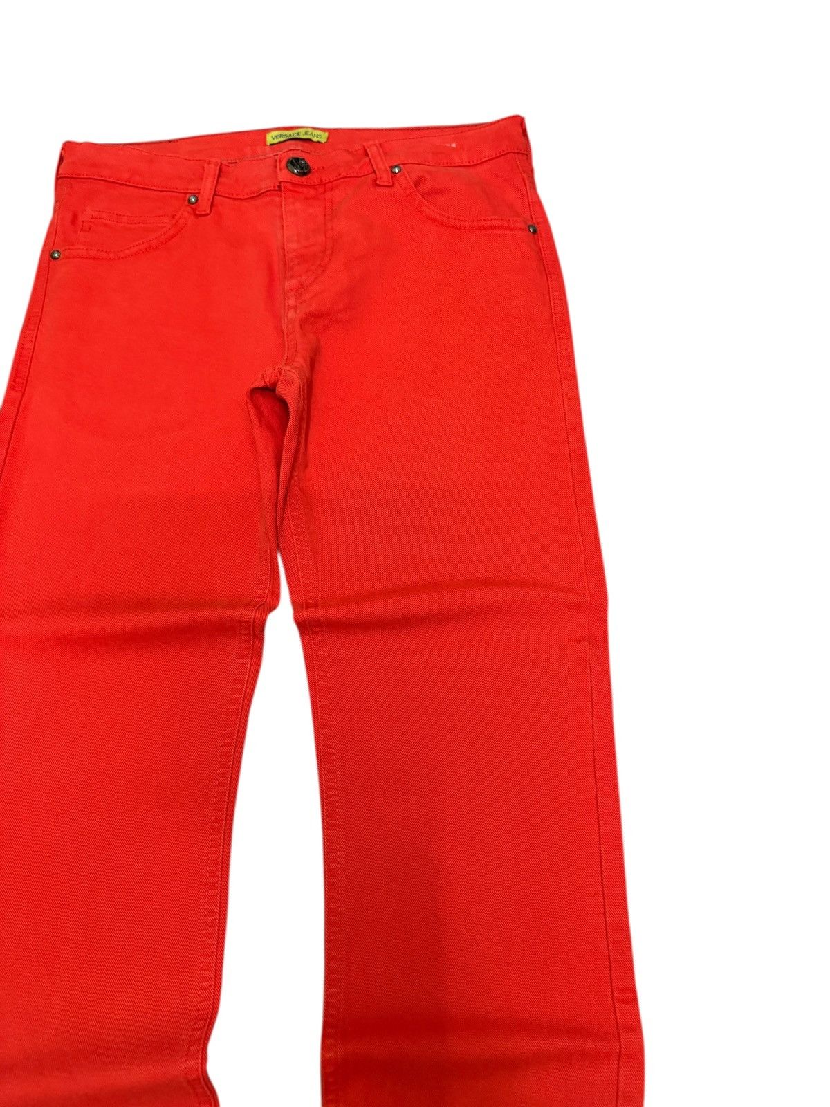 Versace VERSACE JEANS ORANGE SLIM FIT EMBROIDERY LOGO Size US 29 - 6 Thumbnail