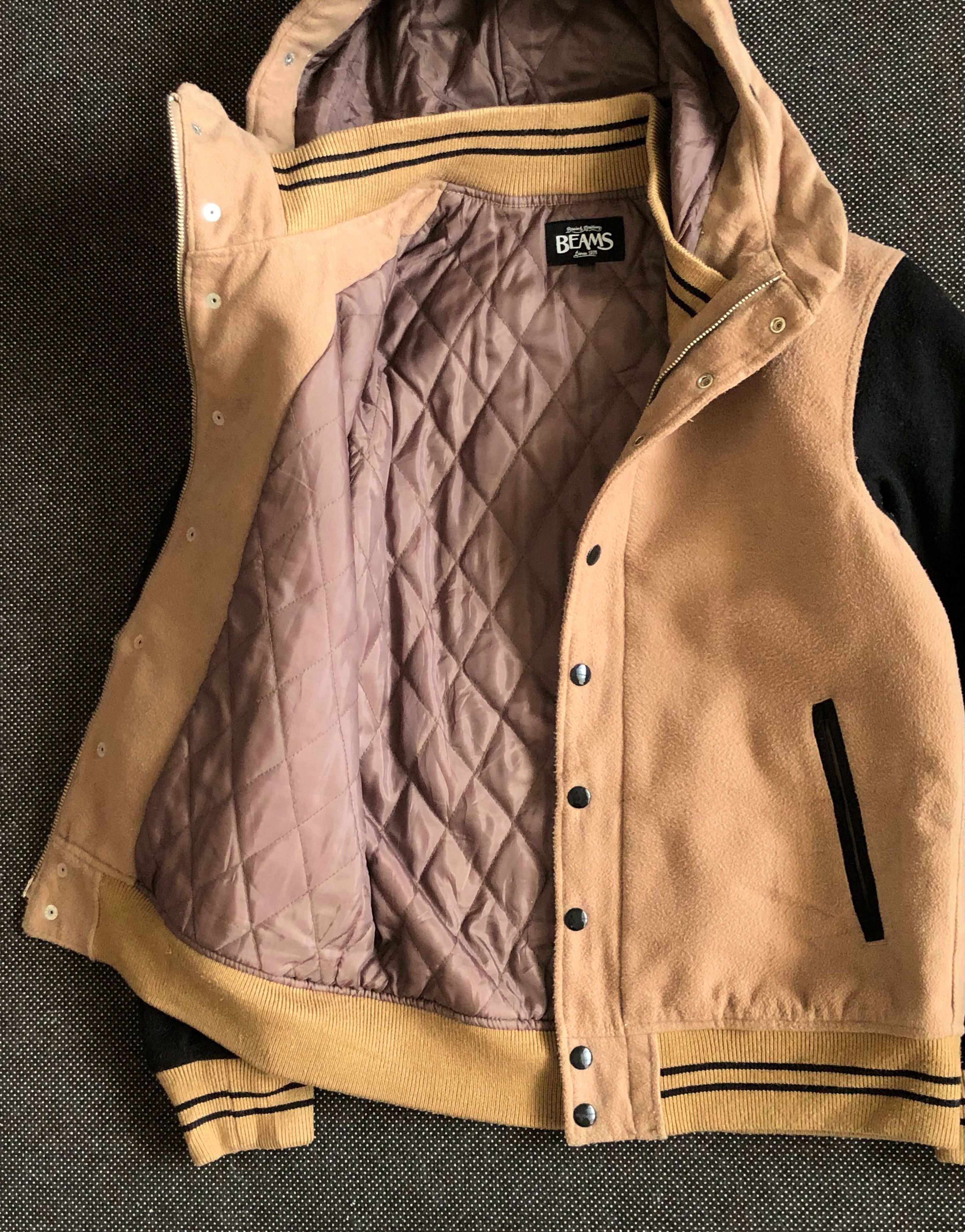 Beams Plus JAPAN’S BEAMS HOODED VARSITY W QUILT LINING Size US M / EU 48-50 / 2 - 9 Thumbnail