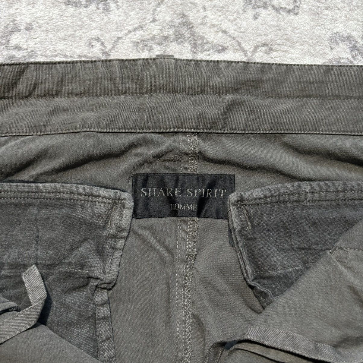 Share Spirit Homme Share Spirit Homme Ribbed Cotton Insert Cargo Pants | 44 Size US 38 / EU 54 - 6 Thumbnail