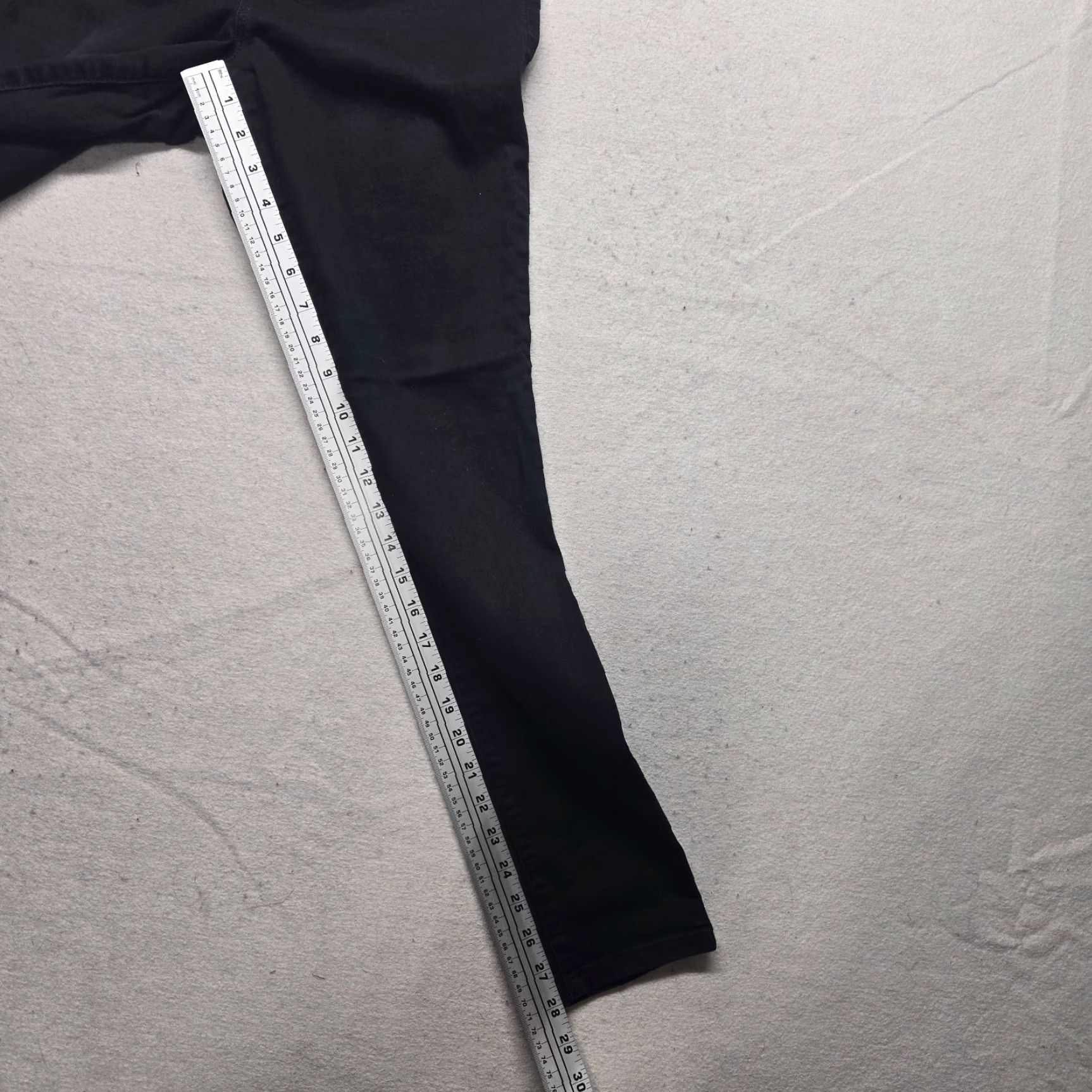 Nine West Nine West Jeans Solid Black Mid Rise Skinny Adult Women Size 8 Denim Cotton Blend 5-Pocket Zipper Stretch Jeans Womens Size 29" - 6 Thumbnail