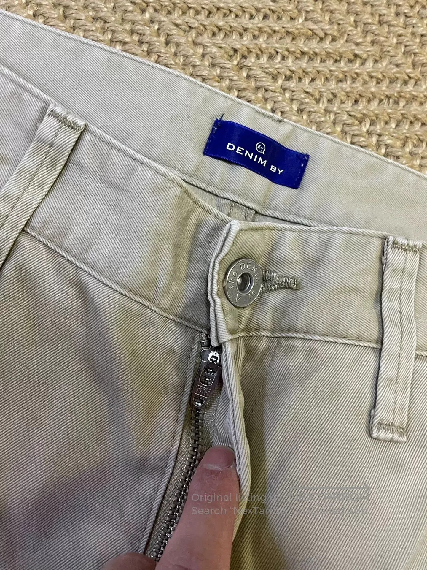 Hiroshi Fujiwara DENIM BY VANQUISH & FRAGMENT Distressed Patch Pants. Size US 30 / EU 46 - 7 Thumbnail