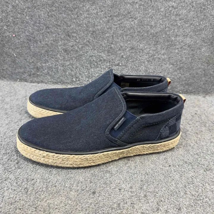 Louis Vuitton Louis Vuitton Navy Slip-On Espadrilles -2508 Size US 8.5 / EU 41-42 - 1 Thumbnail