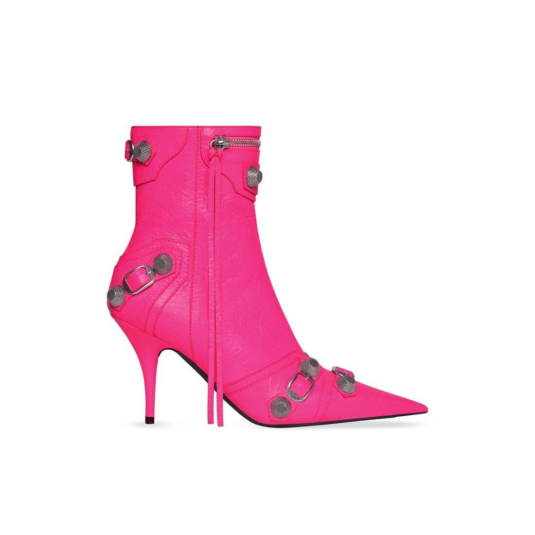 o1bcso1str0625 Cagole 90mm Booties in Fluo Pink