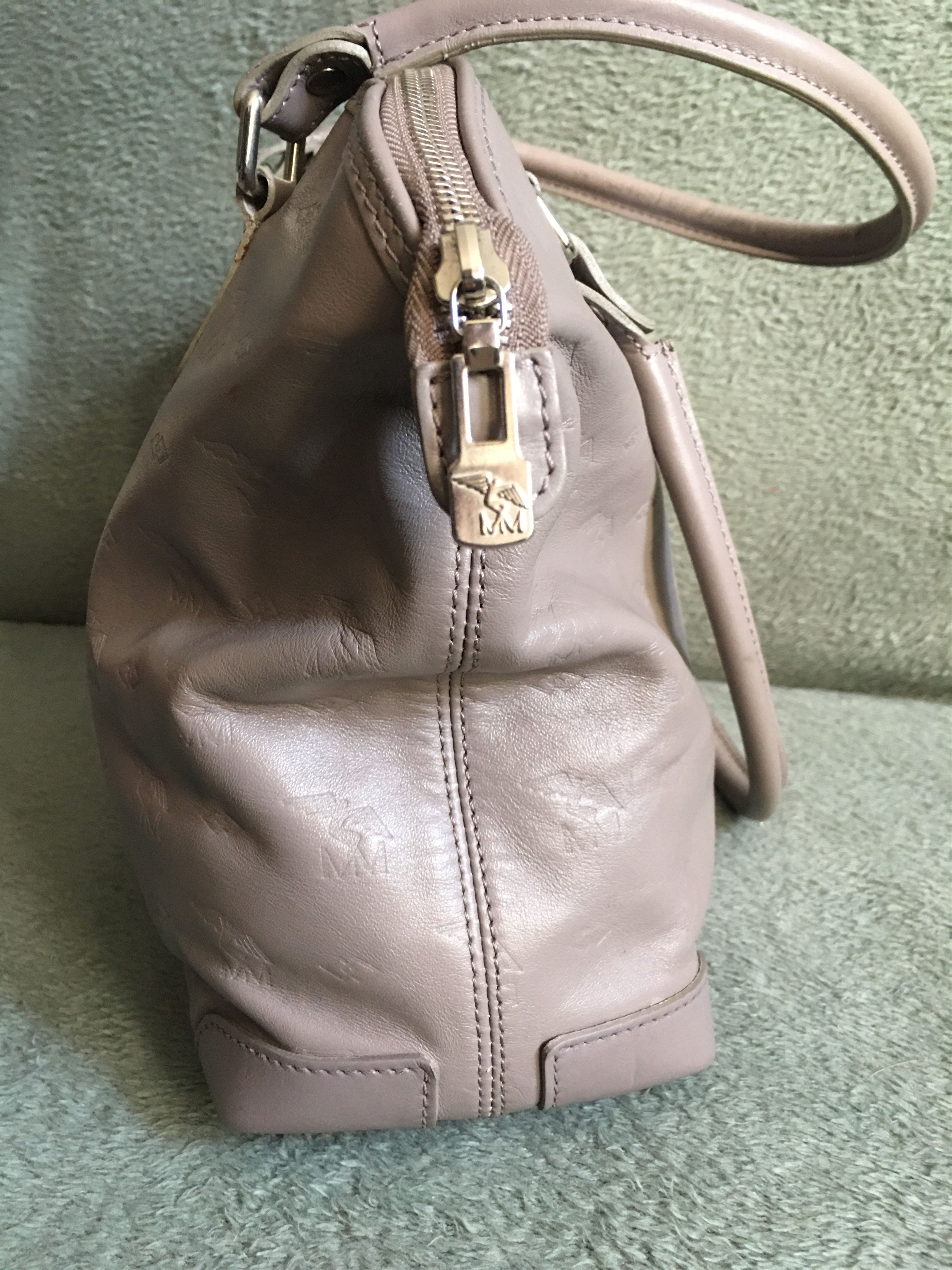 Maison Mollerus Maison Mollerus Leather Monogram Vintage Handbag Bag Size ONE SIZE - 5 Thumbnail