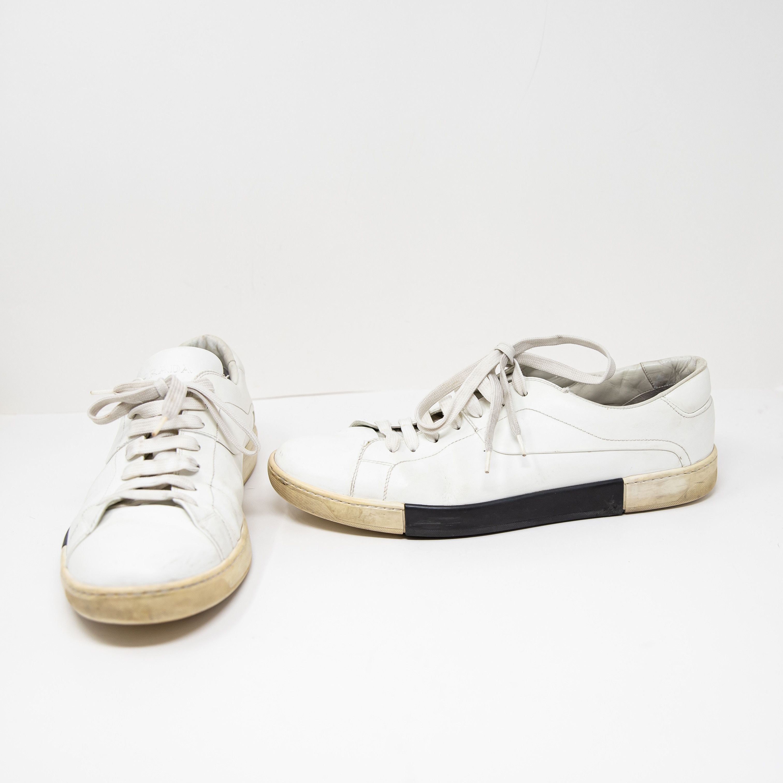 Prada Prada Men's Genuine Leather Lace Up Low Size US 12 / EU 45 - 1 Thumbnail