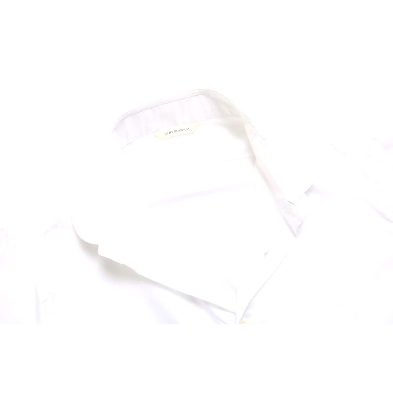 Suitsupply SUITSUPPLY Shirt XL White Extra Slim Fit Formal Shawl Collar Button Men's Size 46R - 4 Thumbnail