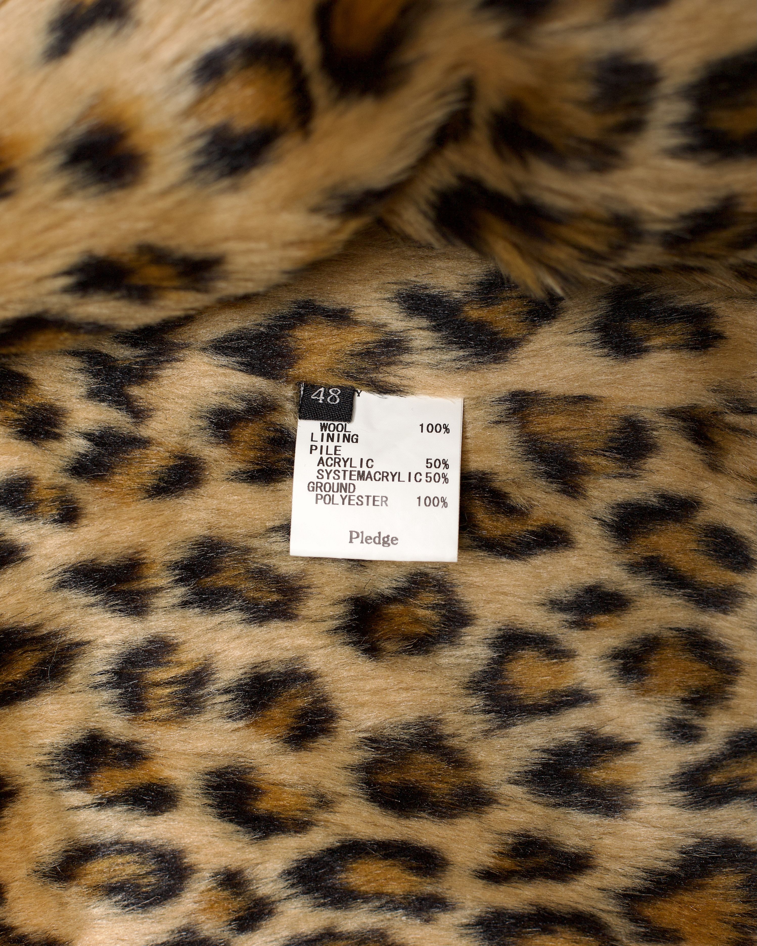 Pledge Pledge Leopard Print Boa Vest Size US M / EU 48-50 / 2 - 6 Thumbnail