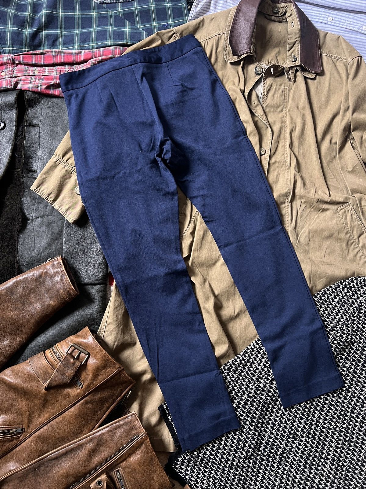 Jil Sander Jil Sander Straight Navy Classic Pants Trousers Size 27" / US 4 / IT 40 - 5 Thumbnail
