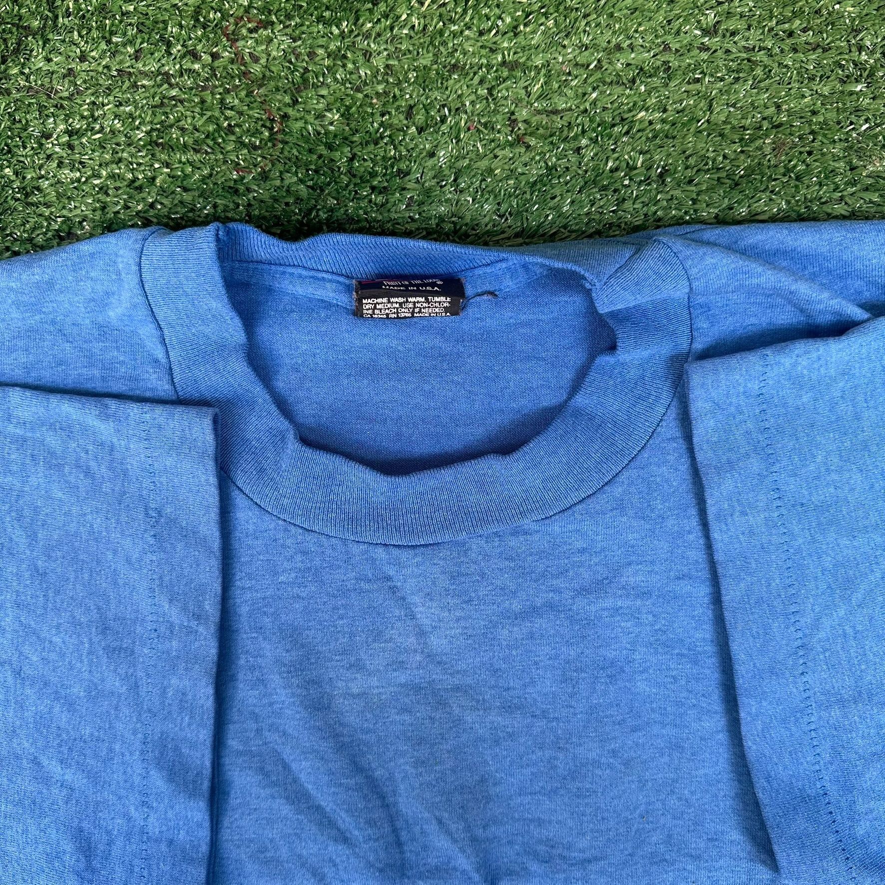 Fruit Of The Loom Vintage 90s Kentucky Blue Embroidered T-Shirt Single Stitch Size US L / EU 52-54 / 3 - 3 Thumbnail