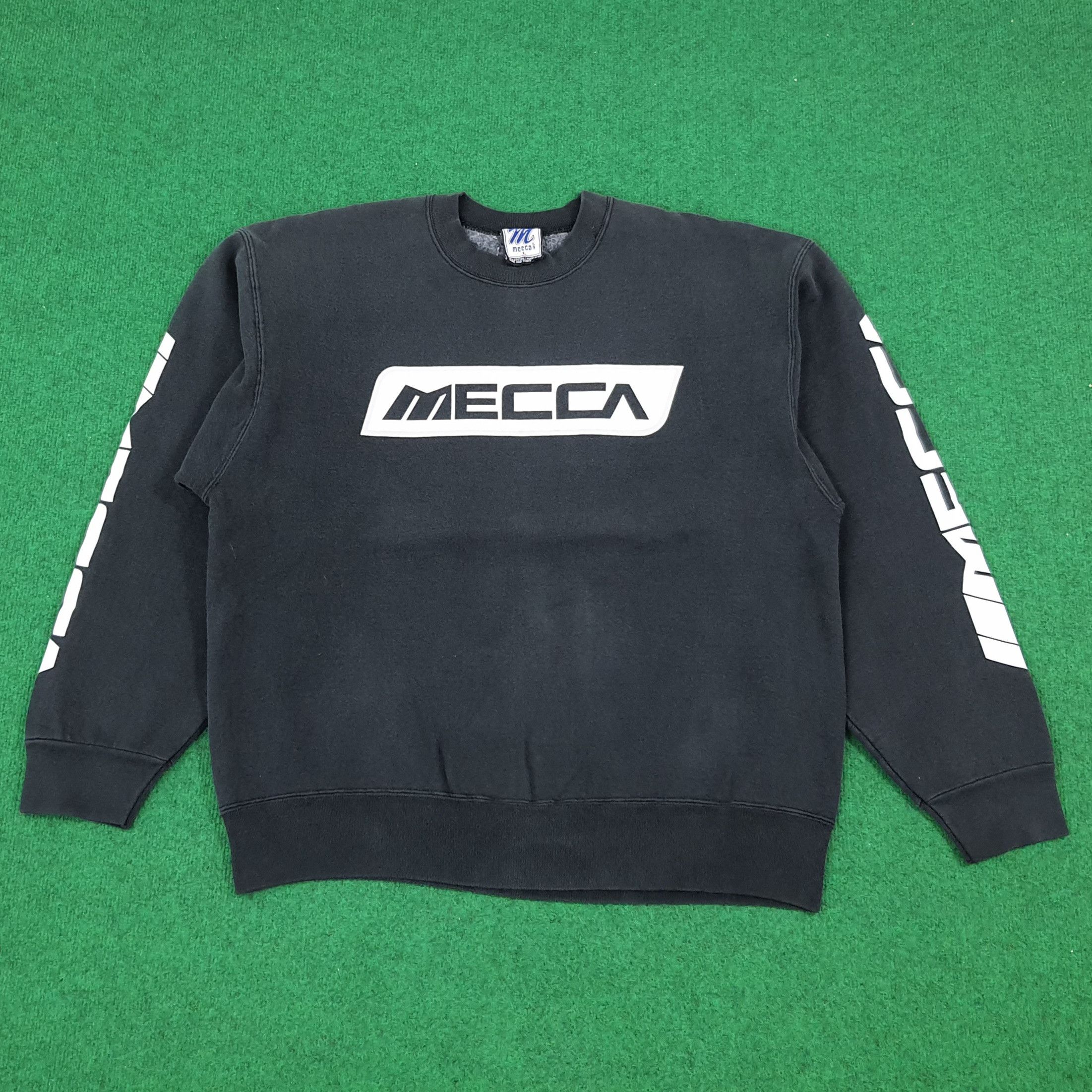 Mecca × Vintage Vintage Mecca Boys Streetwear Sweatshirt Size US L / EU 52-54 / 3 - 3 Thumbnail