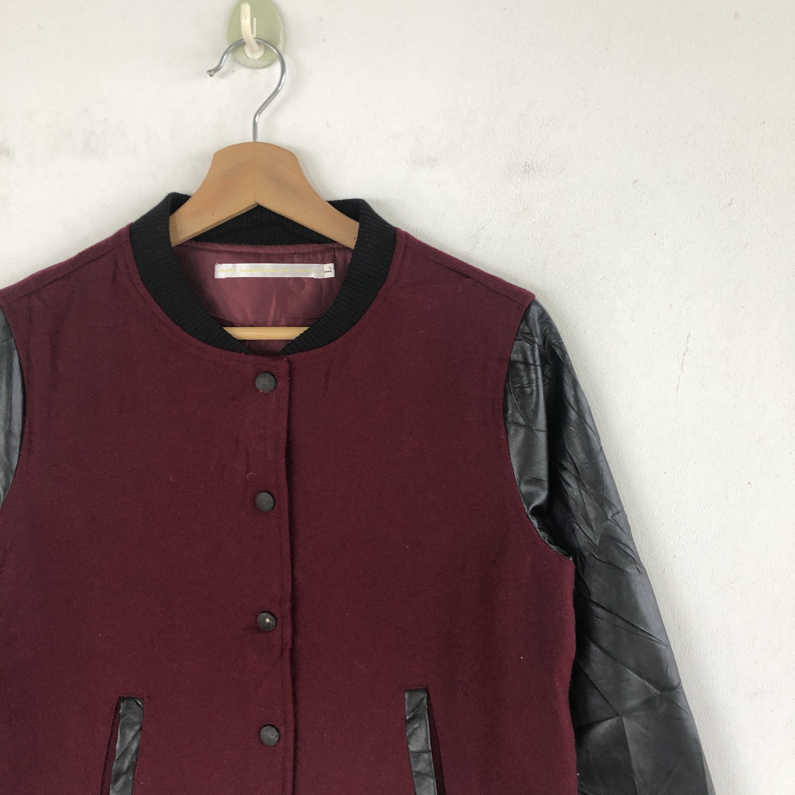 Japanese Brand × Vintage Vintage Y2k Japanese Varsity Jacket Wool Jackets Size XS / US 0-2 / IT 36-38 - 4 Thumbnail