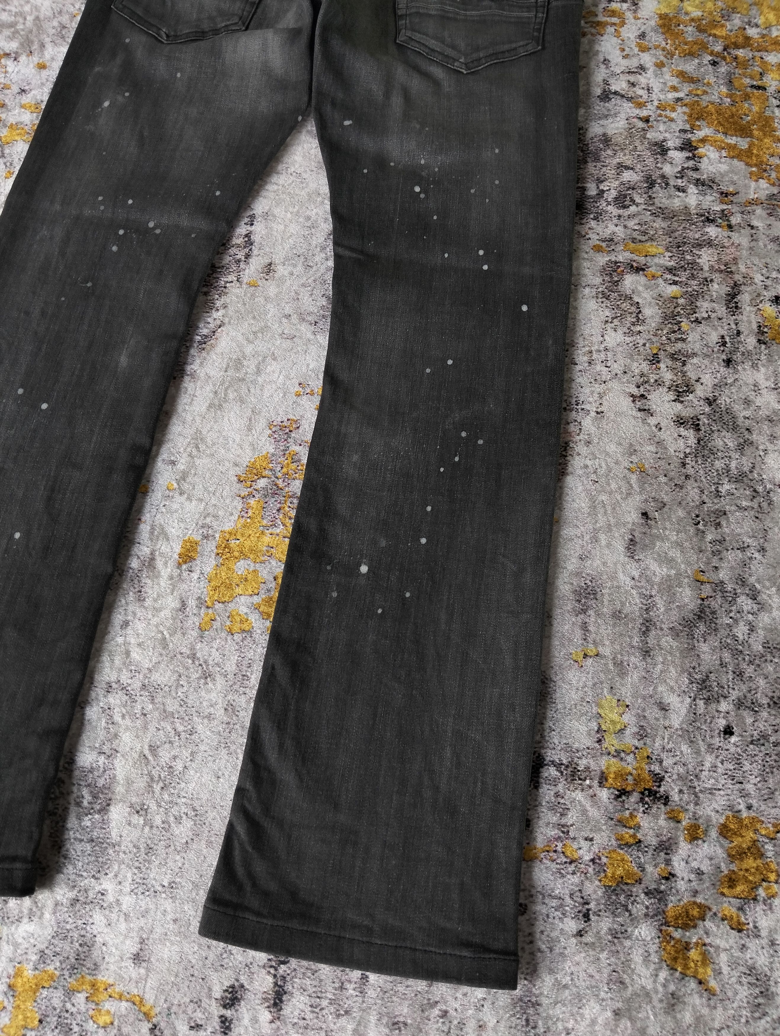 Tornado Mart Tornado Mart Slim Denim Paint Splatter Jeans Size US 31 - 9 Thumbnail