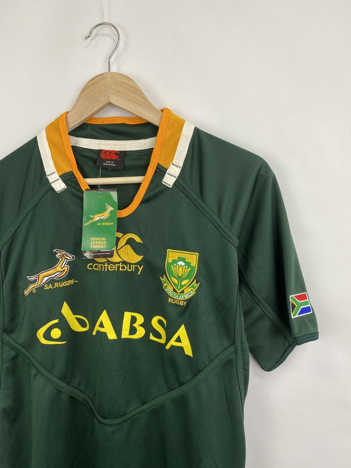 Canterbury of New Zealand 🇿🇦 Vintage Canterbury Sa Rugby South Africa Jersey Football Size US M / EU 48-50 / 2 - 2 Thumbnail