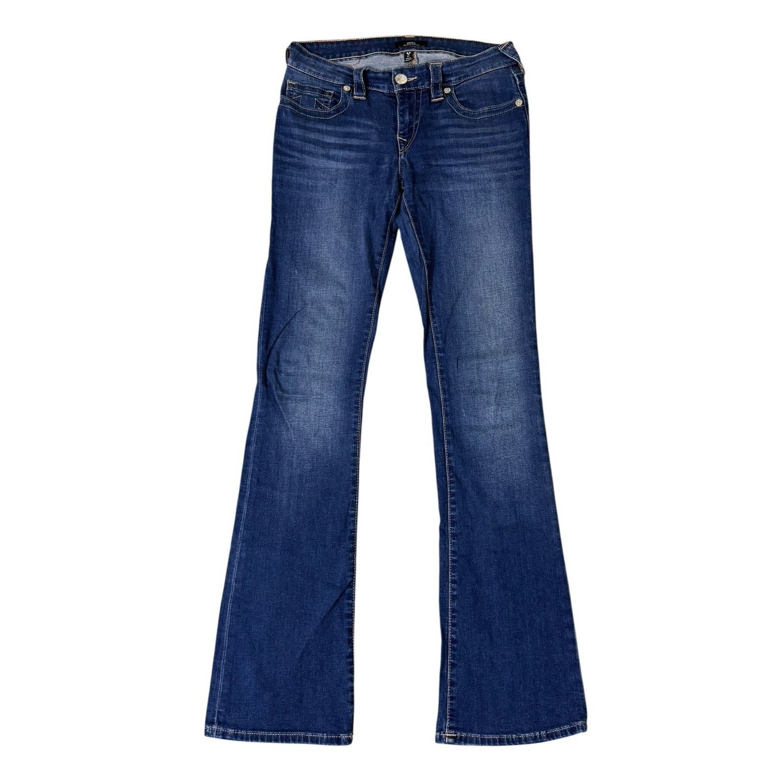 True Religion TRUE RELIGION Becca Mid Rise Bootcut Jeans Horseshoe Stitch Size 27" / US 4 / IT 40 - 2 Thumbnail
