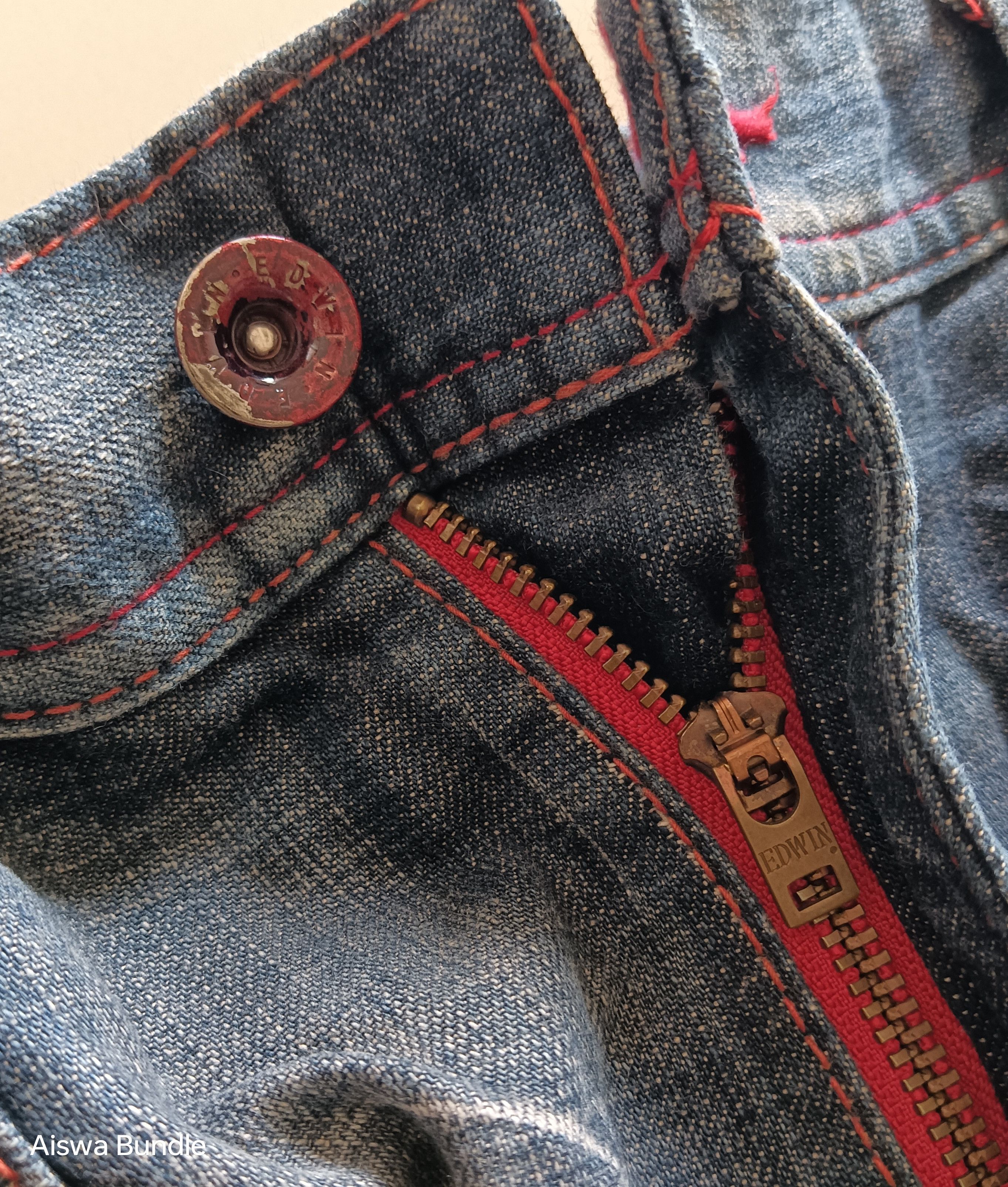 Edwin × Japanese Brand Edwin Blue Trip Distressed Denim Size US 38 / EU 54 - 12 Thumbnail