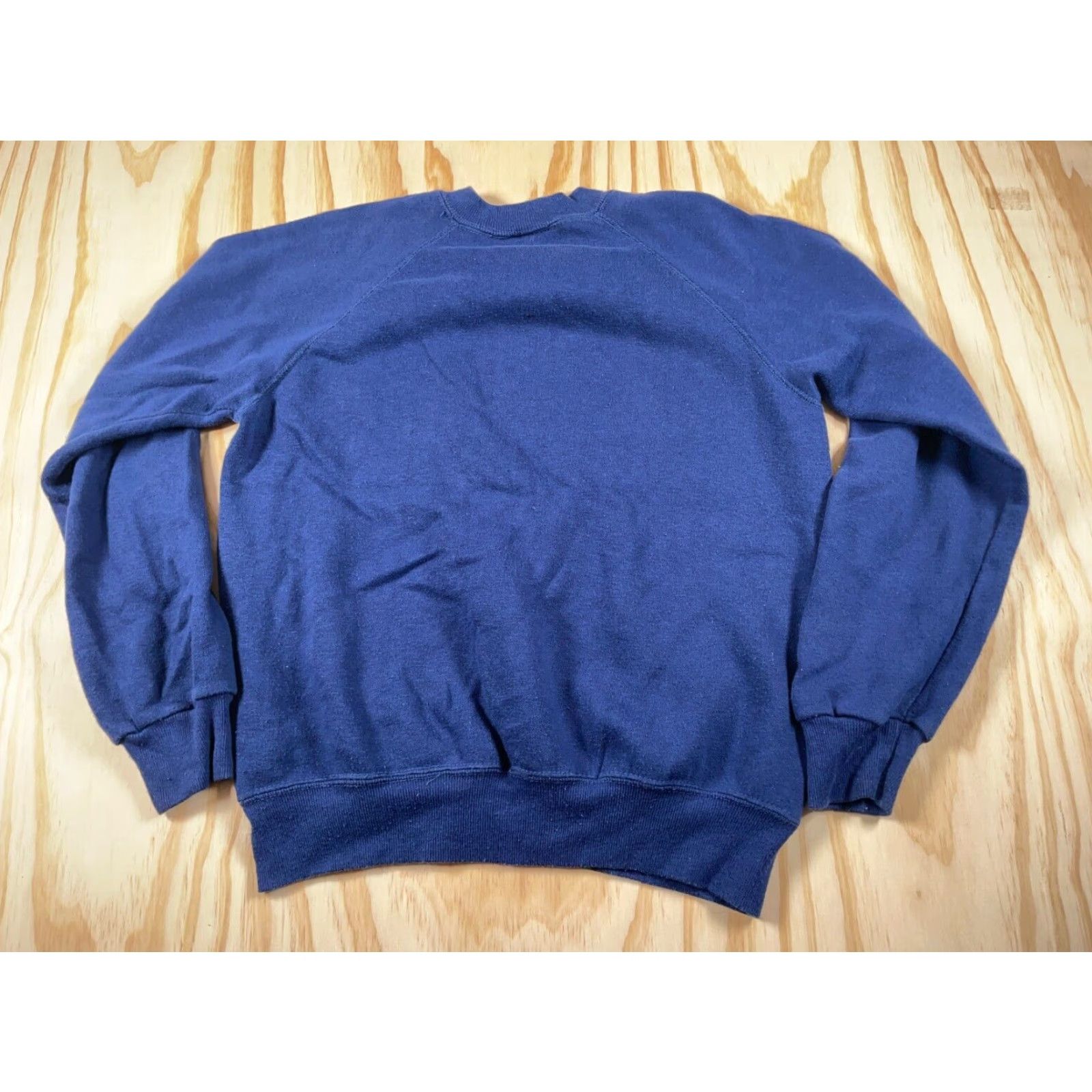Vintage VTG 80s Paisley Elephant Sweatshirt Adults S Blue Cotton Patch Embroidered Vintage Pullover Raglan Crew Neck Mens Size US S / EU 44-46 / 1 - 2 Thumbnail